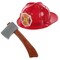 Brave Firefighter Helmet With Axe Dress-Up Play Set By Seasons For Kids